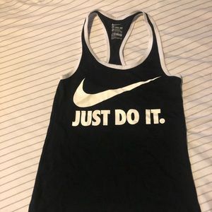 Nike XS Black “just do it” tank